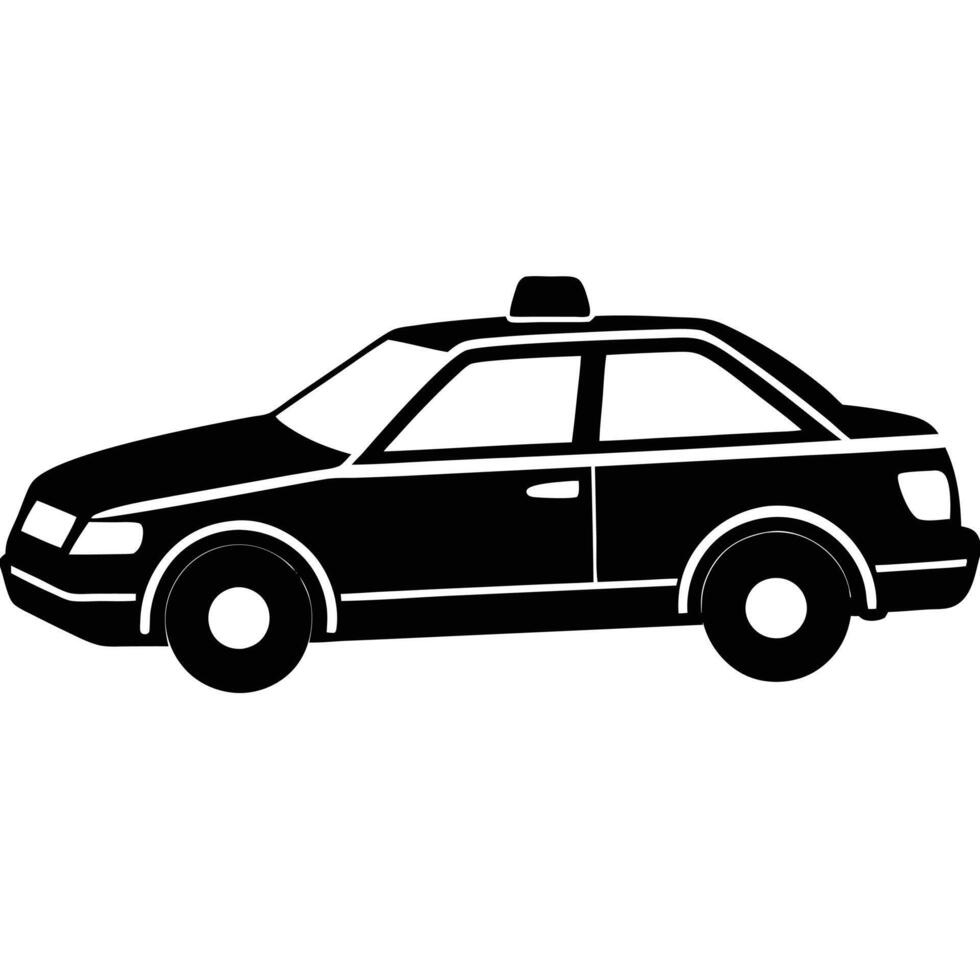 Emergency Vehicle Silhouette Illustration vector
