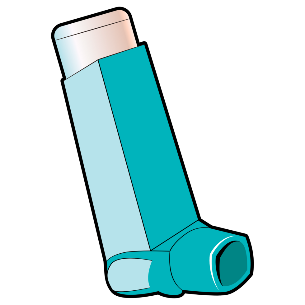 A blue inhaler png