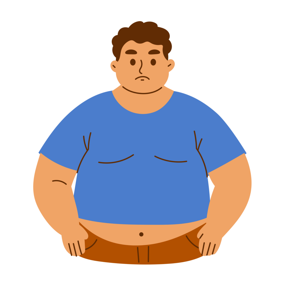 A man with a big belly png