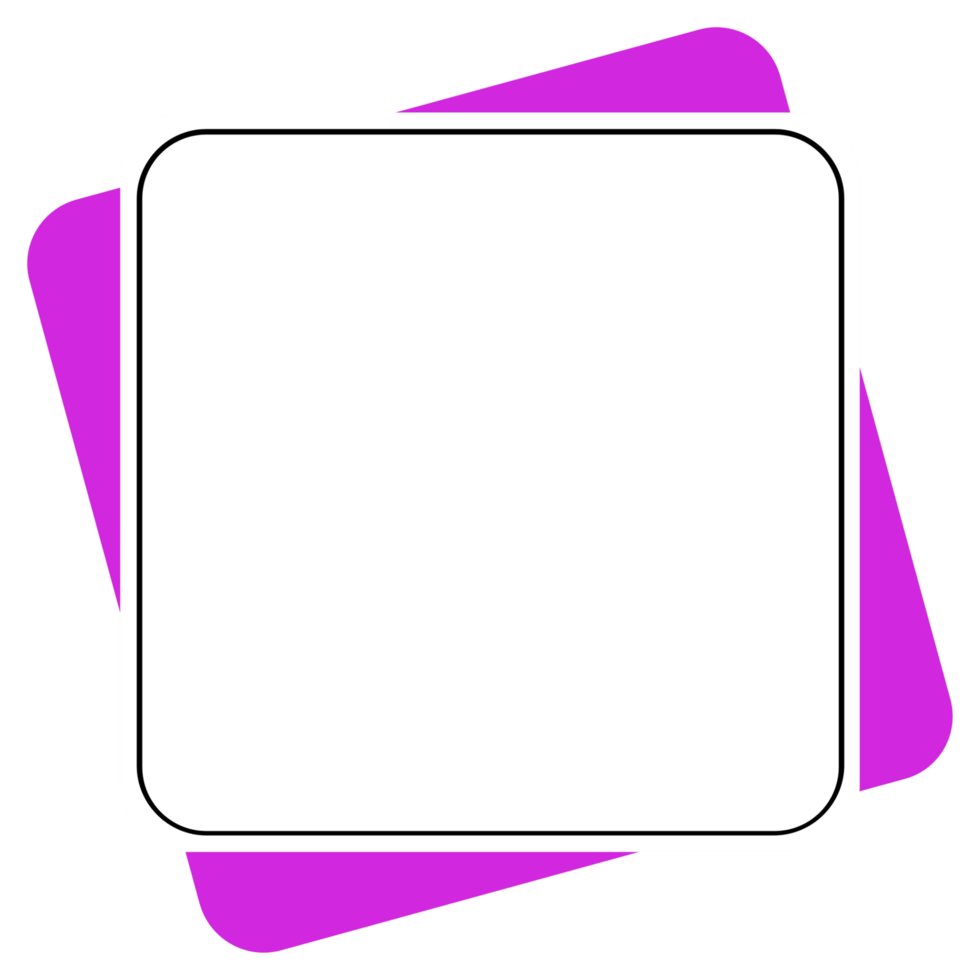 A square white and purple frame png