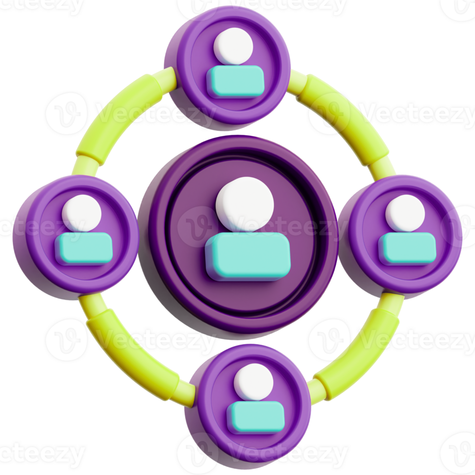 A circle with people in it and a purple circle png