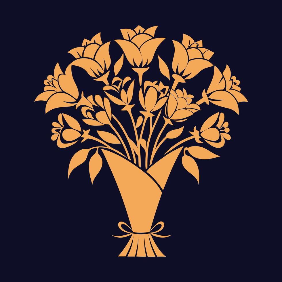 Creative unique Standard Flower vase mandala design. vector