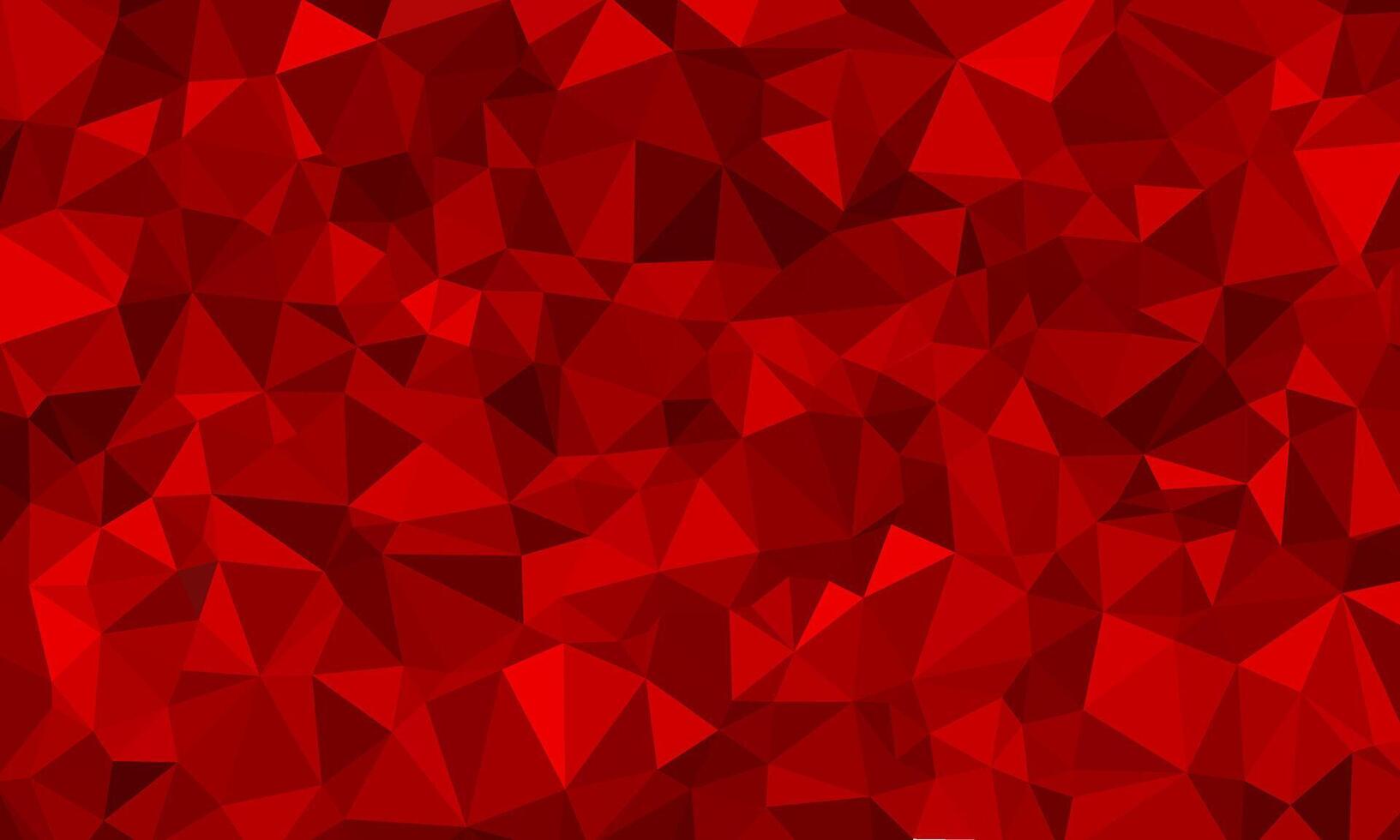 Red flat polygon background texture. Modern mosaic illusion illustration with triangle shape pattern elements for display, business, website, advertising, display, idea vector