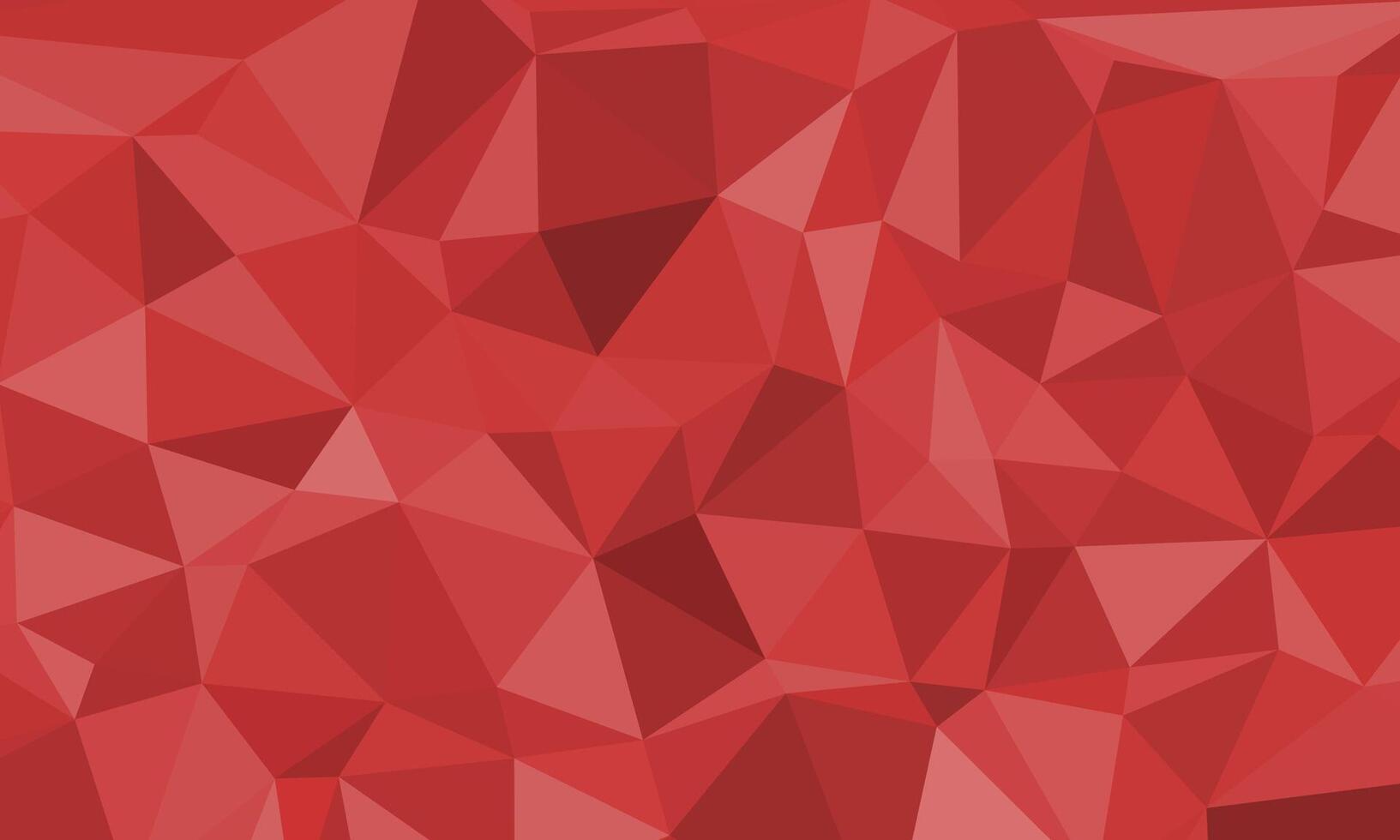 Abstract irregular polygon background in red cherry color. triangle pattern design vector