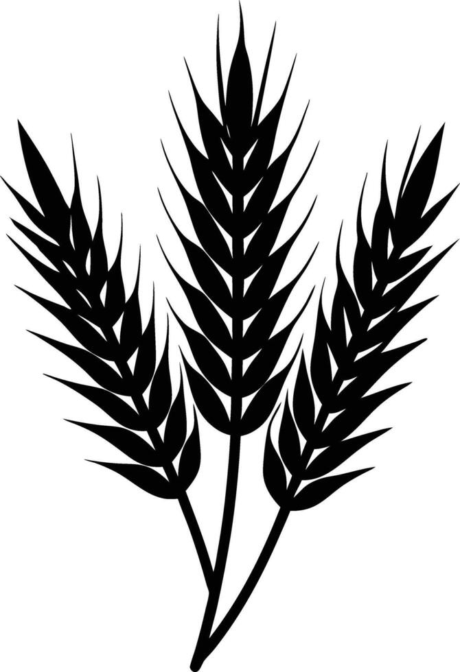 Oat silhouette illustration vector