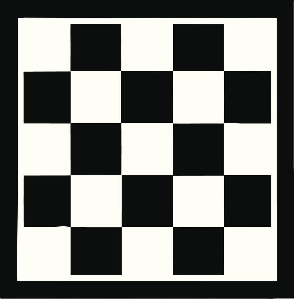 Checkerboard pattern black and white squares geometric design. vector