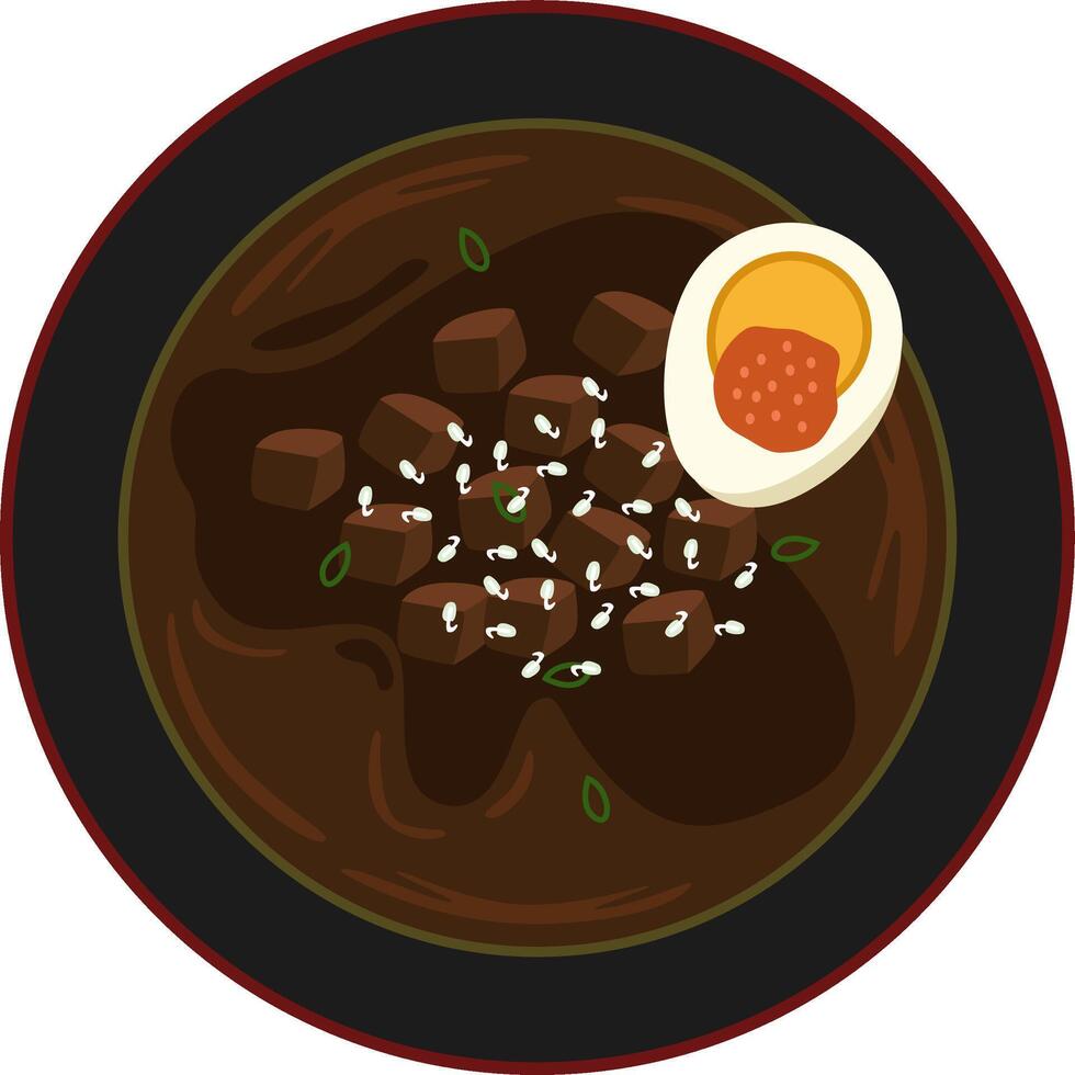 Beef Rawon indonesian food vector