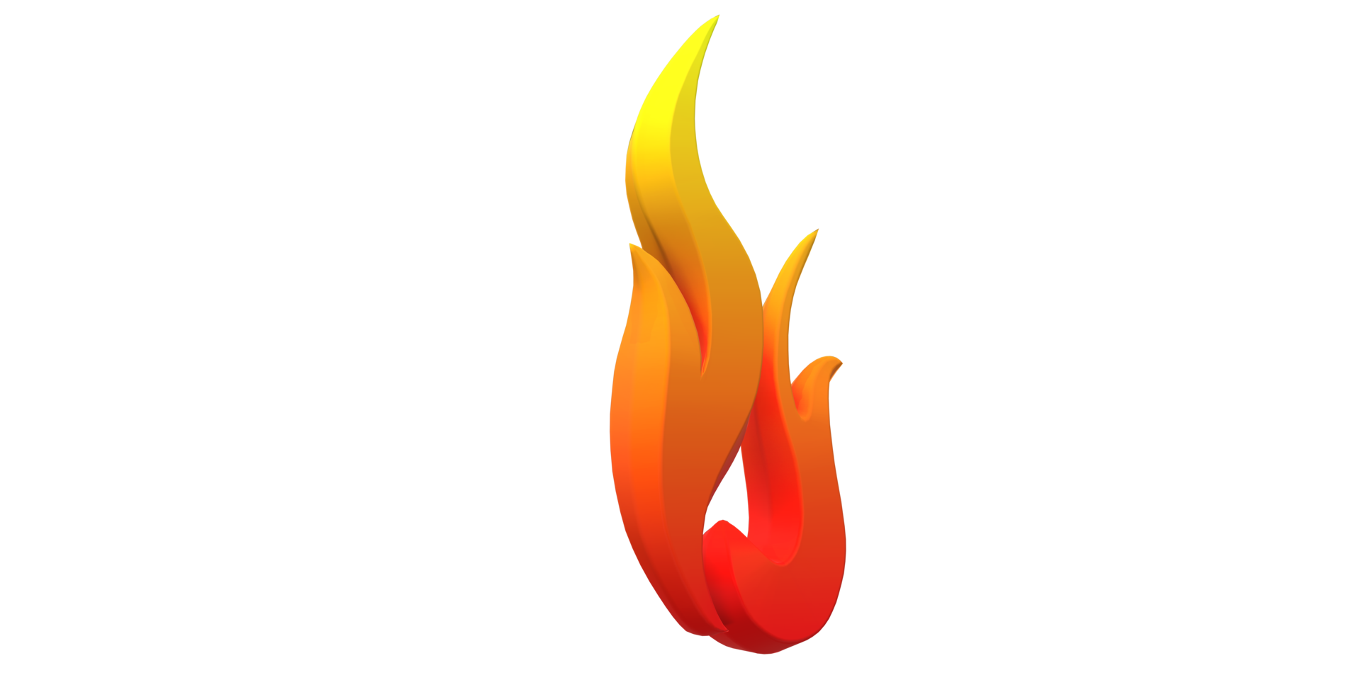 Fire Flame Heat Symbol isolated on a Transparent Background png