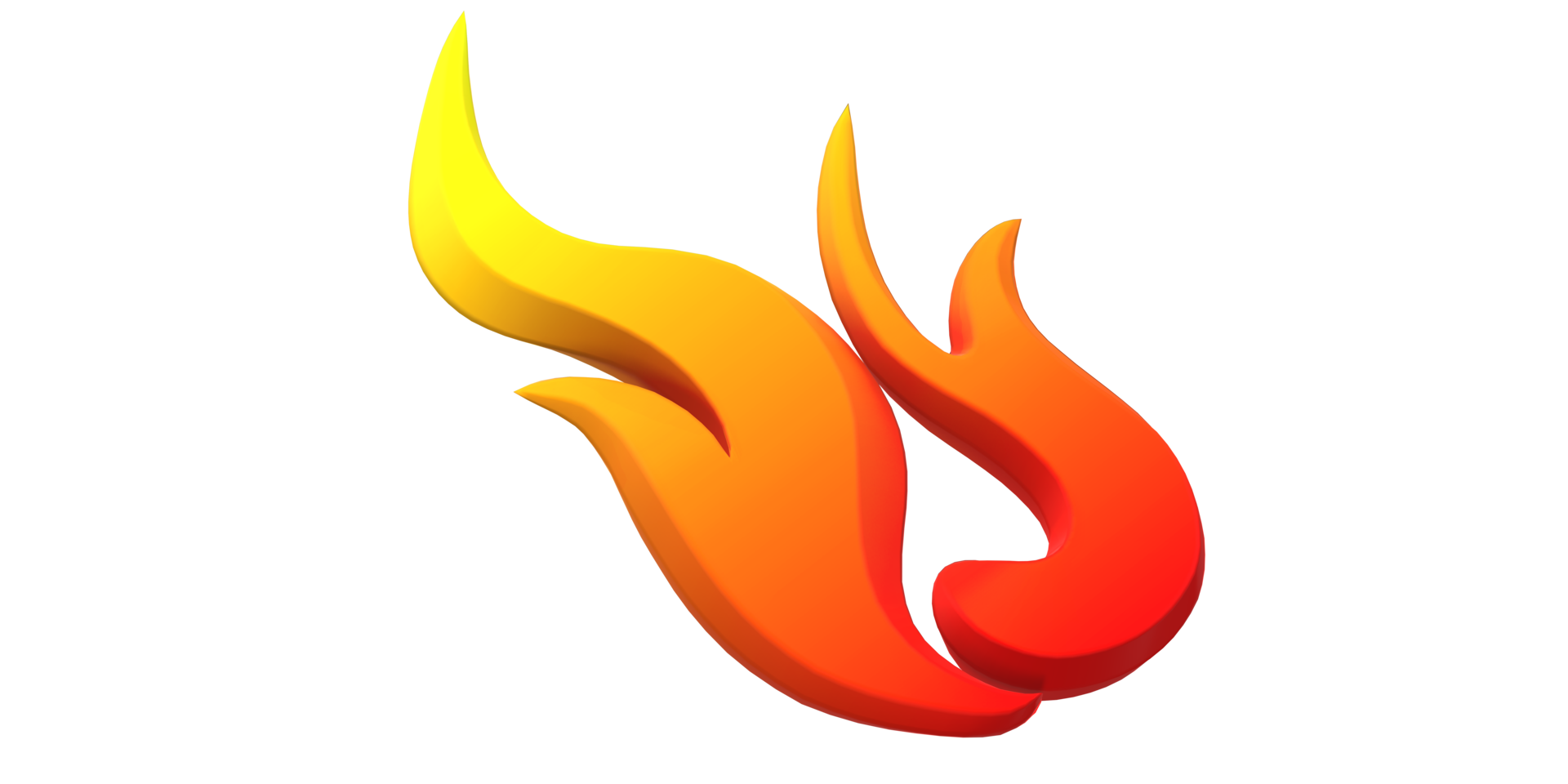 Fire Flame Element isolated on a Transparent Background png