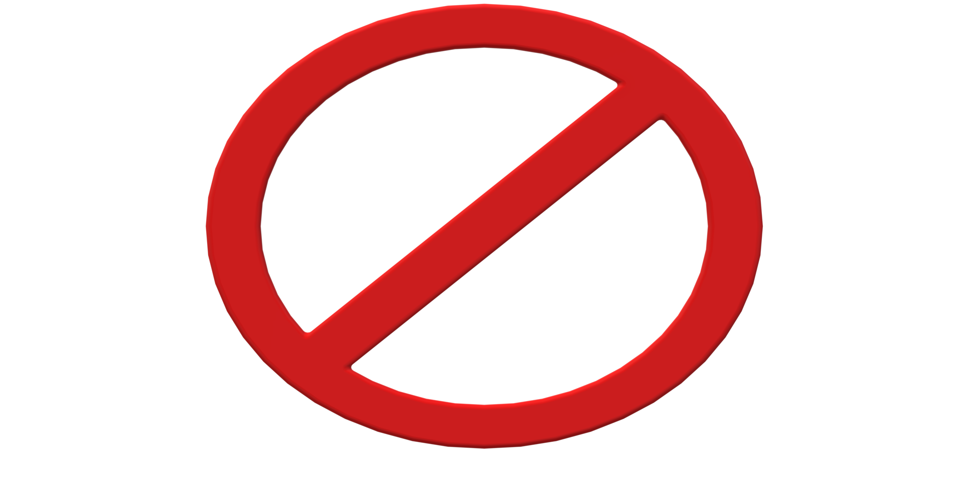 Circle Prohibited No Sign isolated on a Transparent Background png