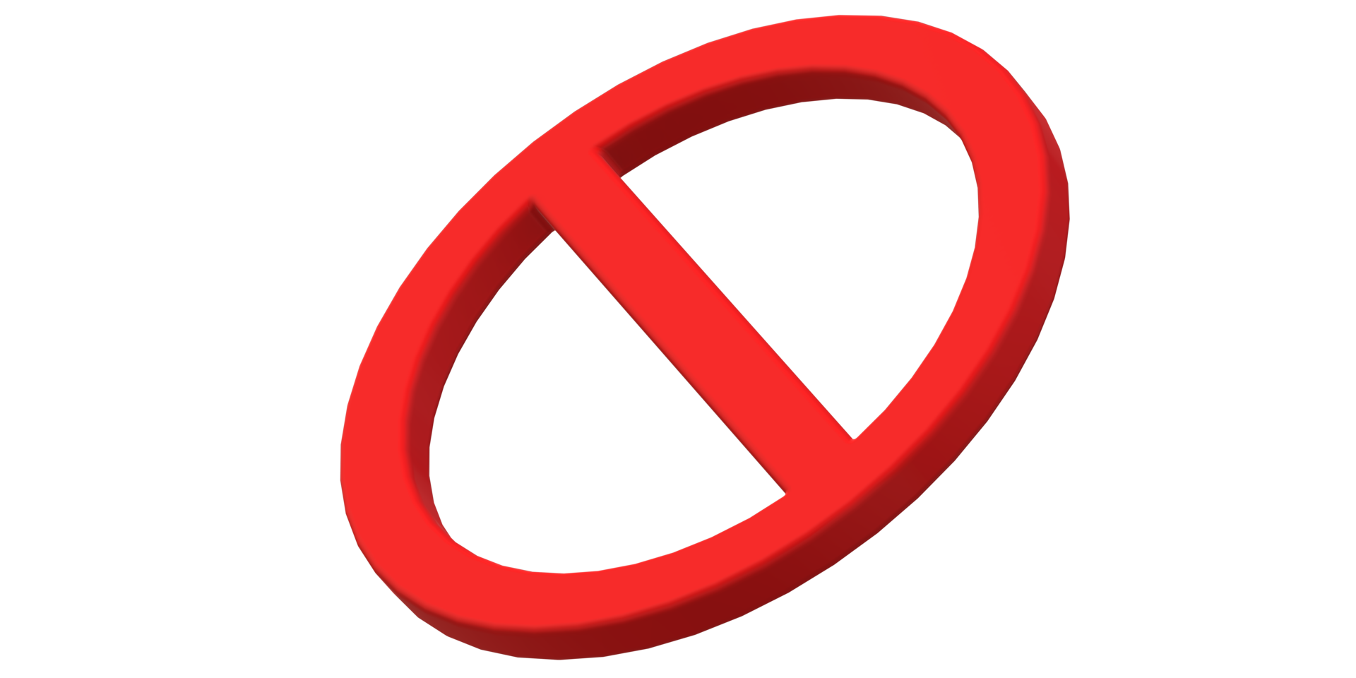 Danger Prohibited No Sign isolated on a Transparent Background png