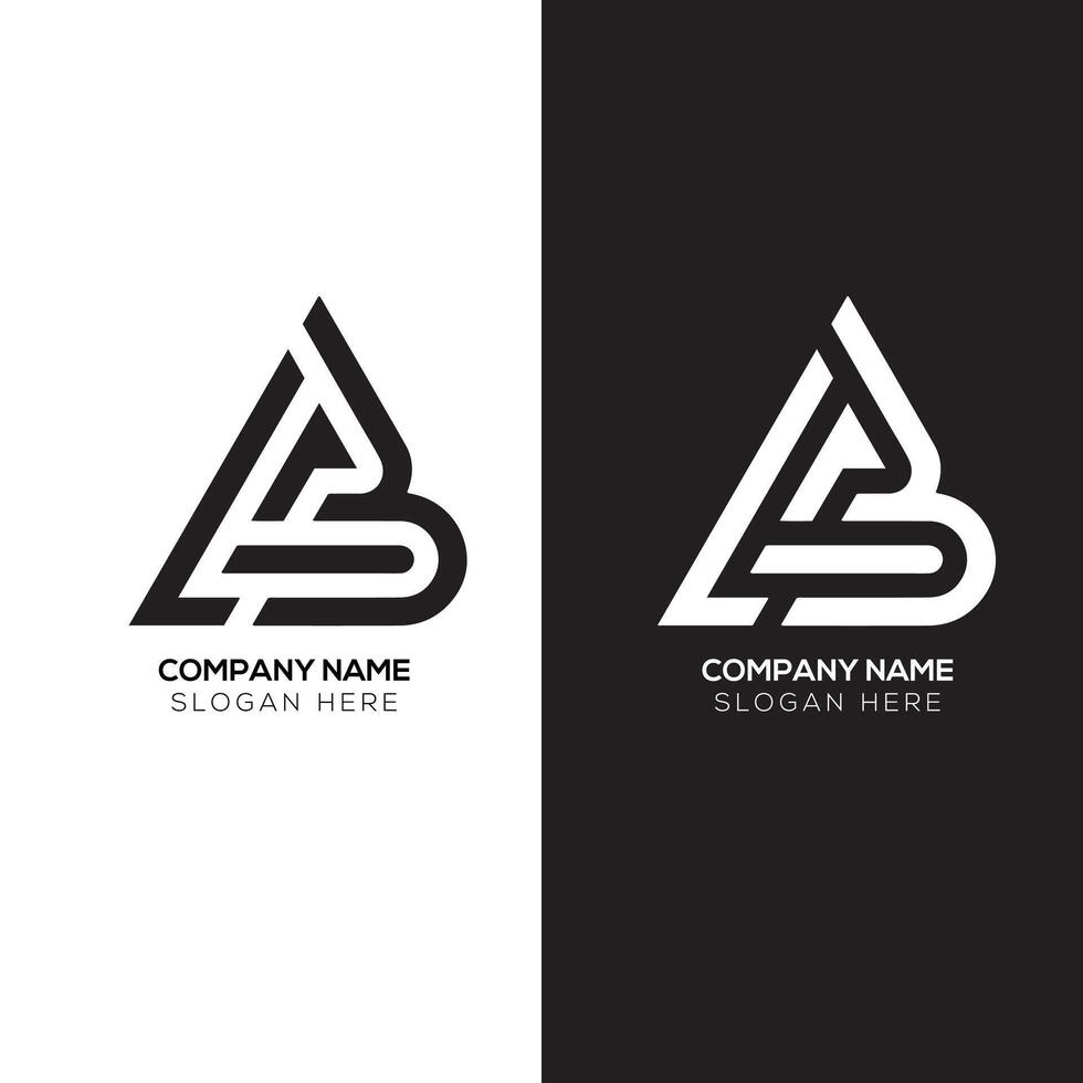 Modern AB Logo Design Minimalist and Stylish Concepts vector