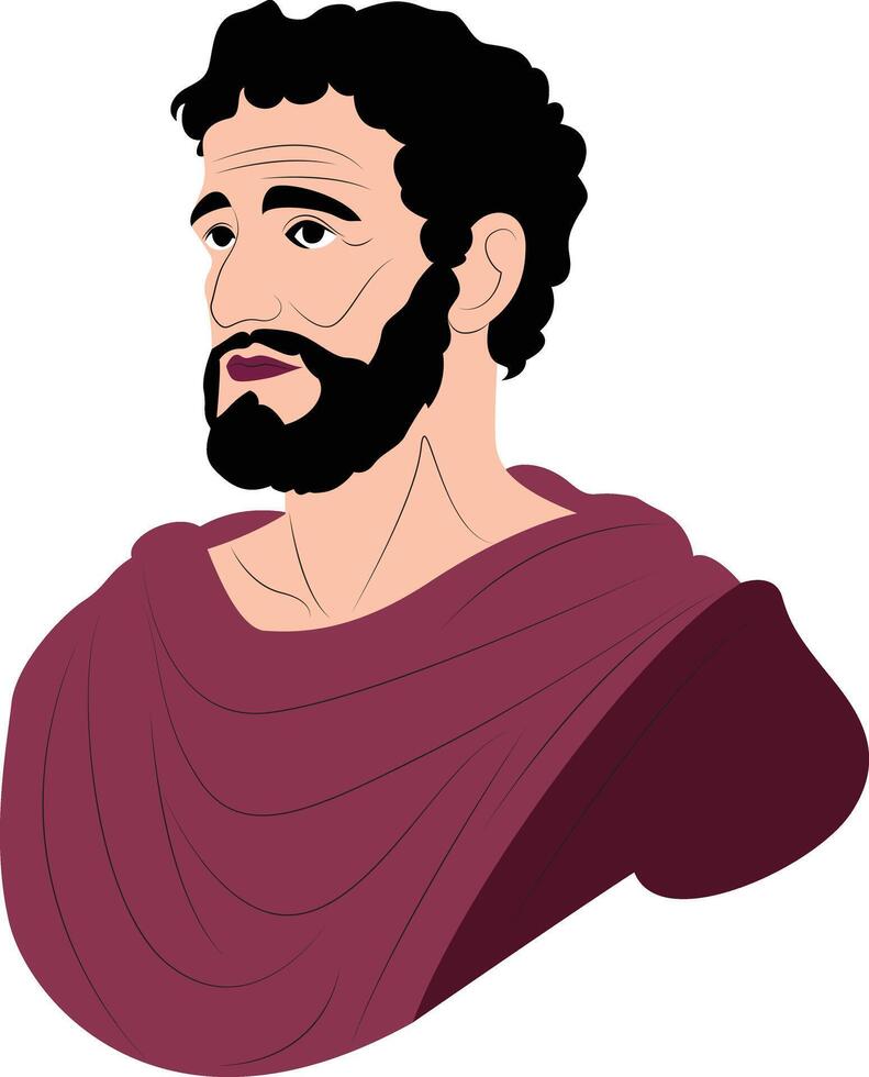 Demetrius of Phalerum portrait vector