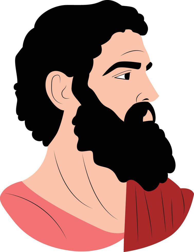 Euphantus portrait hand drawn vector