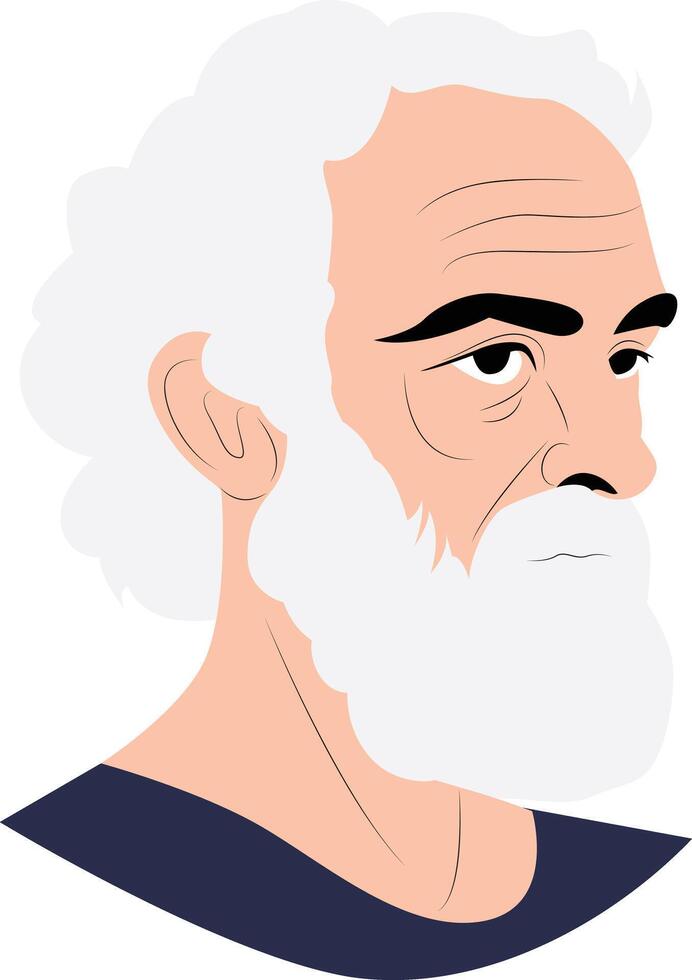 Geminus portrait hand drawn vector