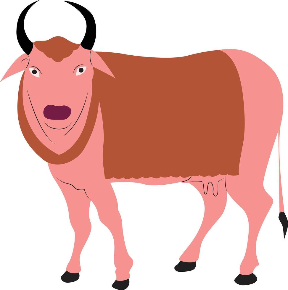 Nandi the bull, the mount of Shiva vector
