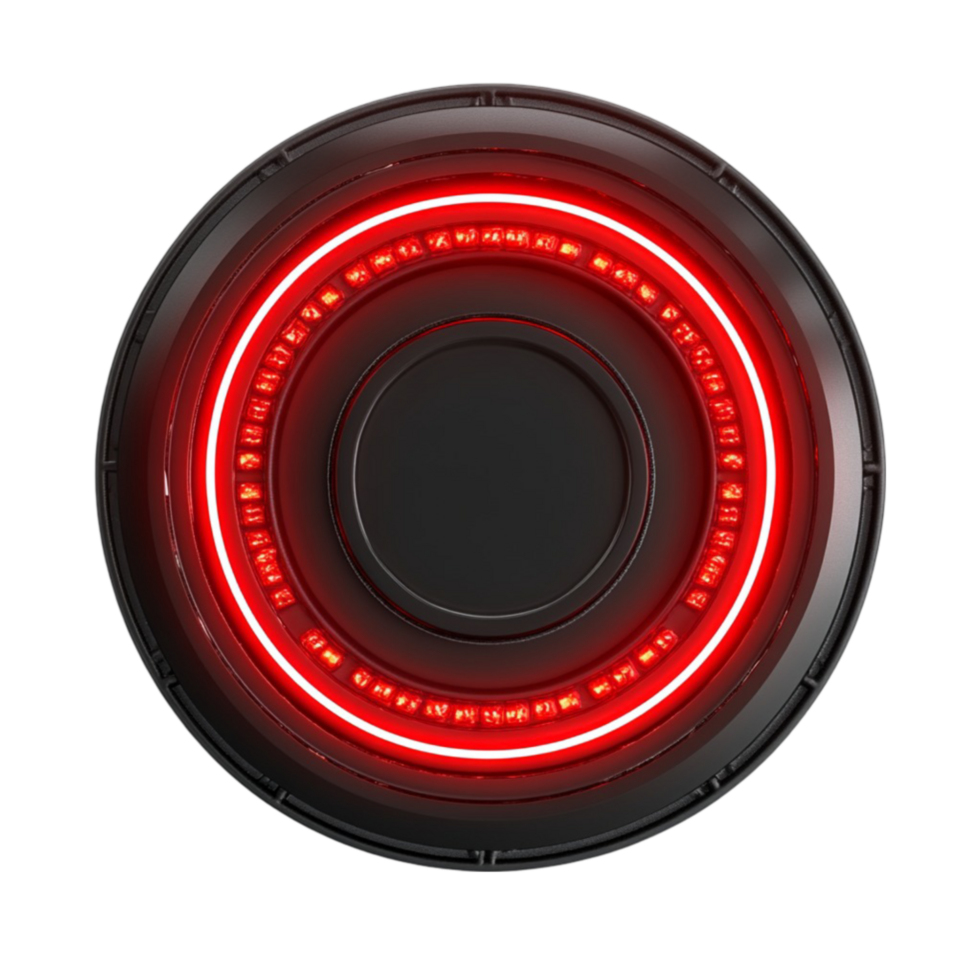 Red Circular LED Light Effect png