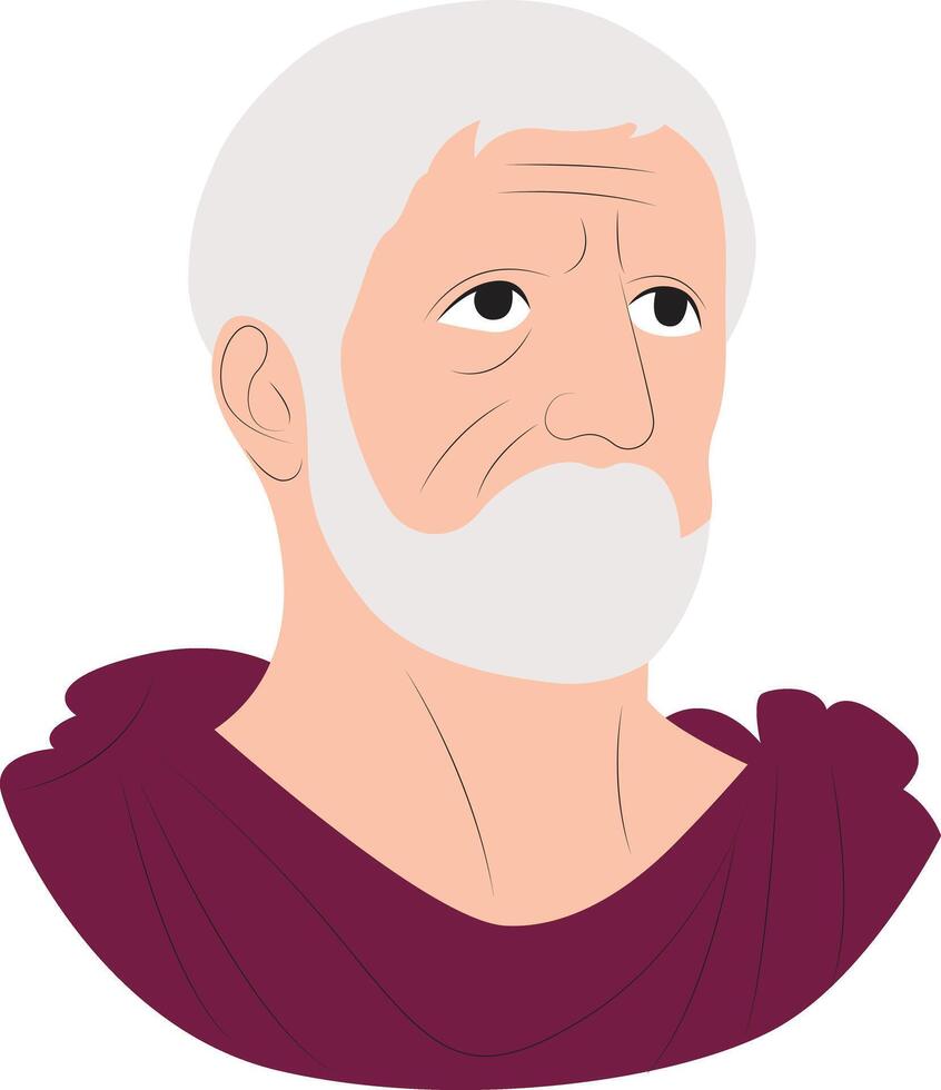 Apollodorus of Athens portrait vector