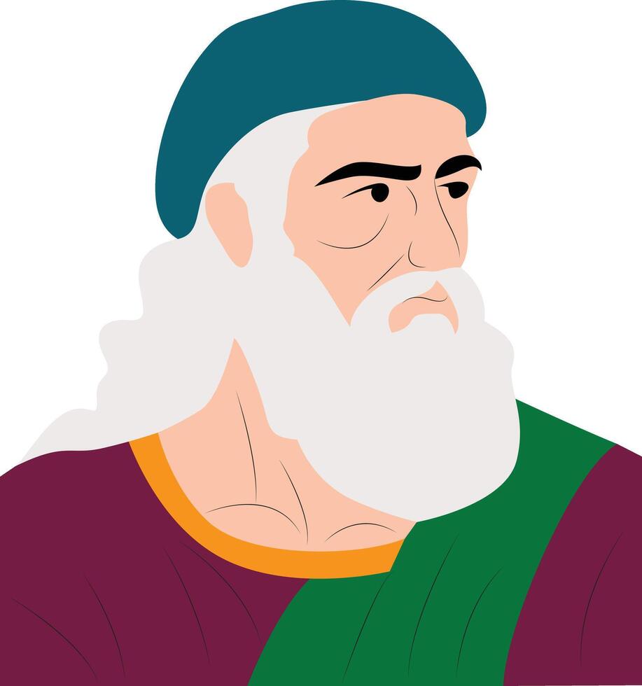 Andronicus of Rhodes portrait vector