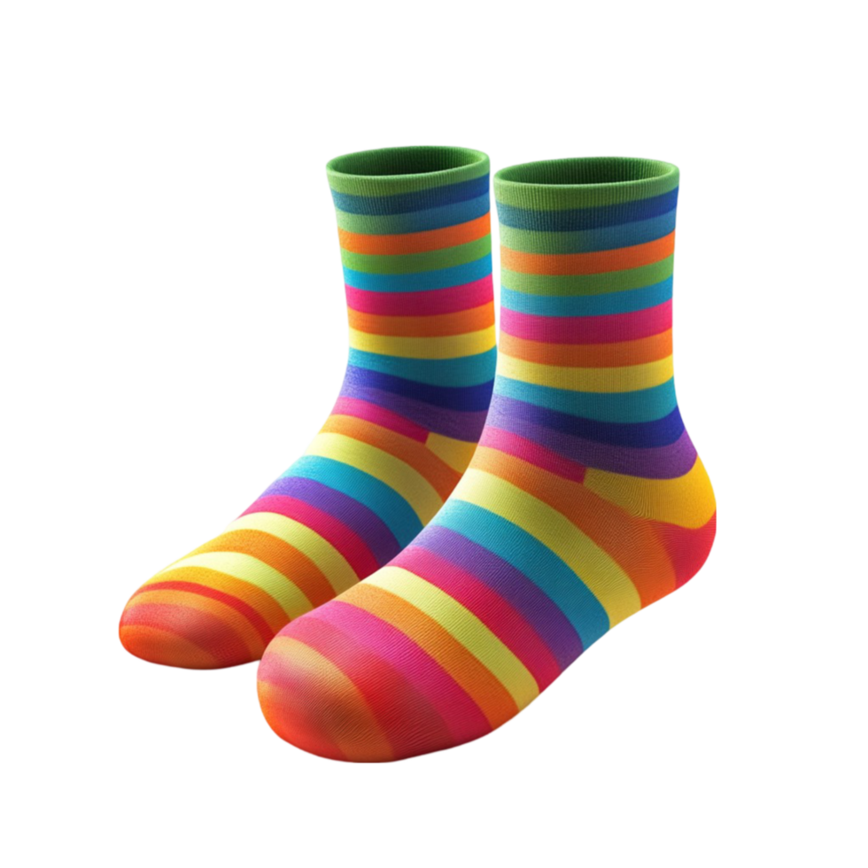 Pair of Colorful Socks png
