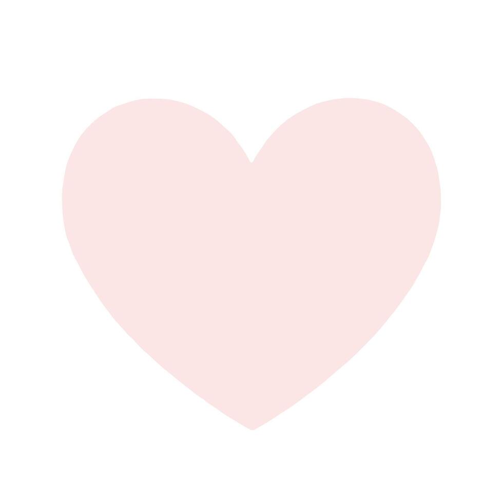 Pink heart on a white background. Perfect for Valentine s Day, romantic gifts, wedding invitations, greeting cards, posters, and love themed designs. vector