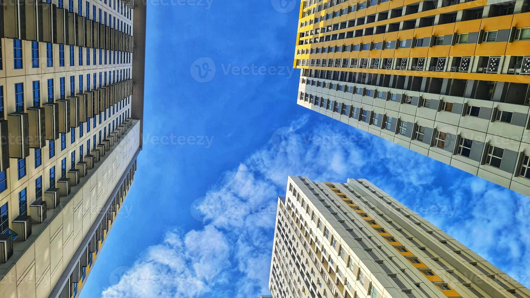 Urban Skyline with Modern High-Rise Apartments photo