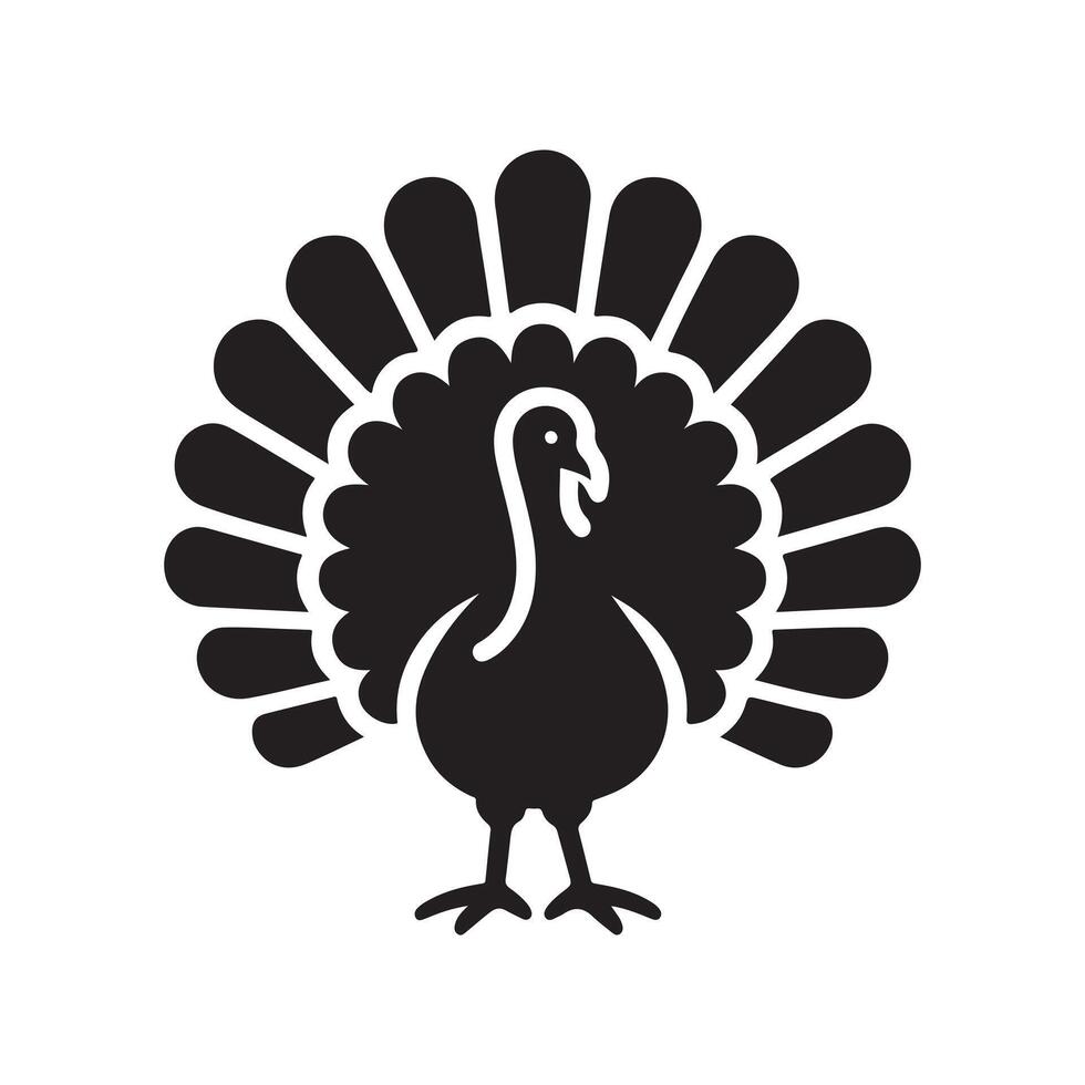 Detailed Turkey Silhouette Vectors Illustrations for Professional Use