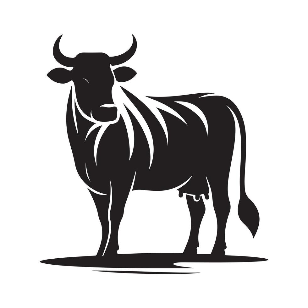 Download Cow Silhouette Vectors for Custom Print and Digital Graphics