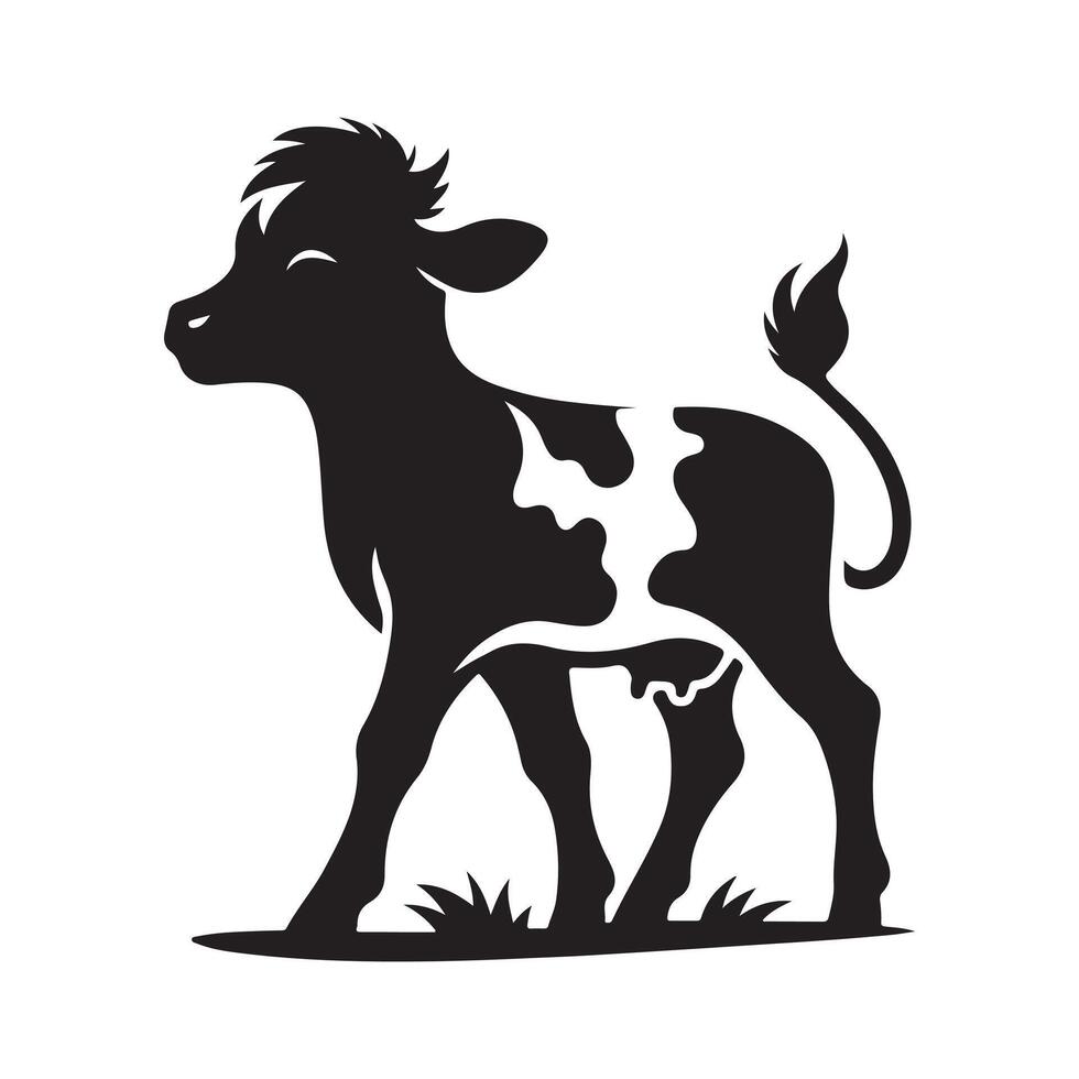 Cow Silhouette Vectors for Custom Branding, Logos, and Merchandise