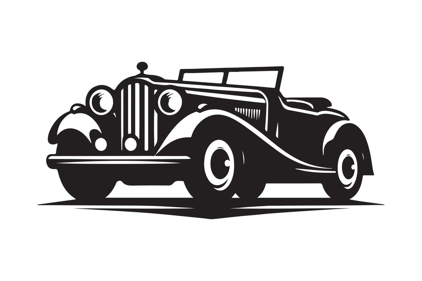 Download Creative Vintage Car Silhouettes for Custom Branding vector