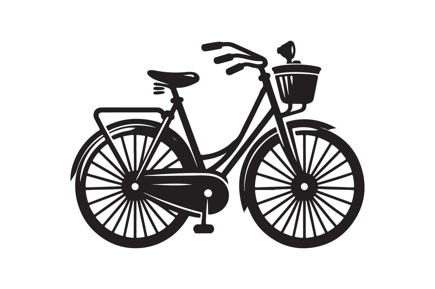 Custom Bicycle Silhouette Vectors for Cycling-Themed Graphic Projects