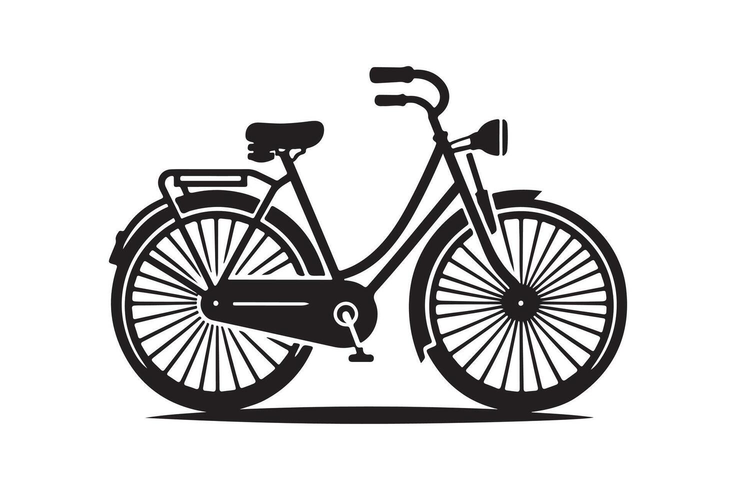 High-Quality Bicycle Silhouette Vectors for Nature and Travel Themes