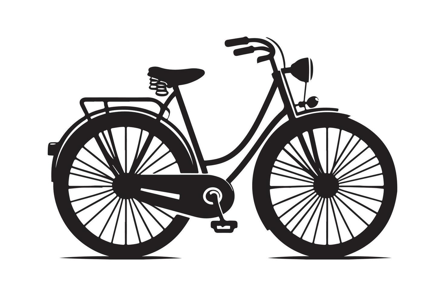 Creative Bicycle Silhouette Vectors for Urban Cycling Campaigns