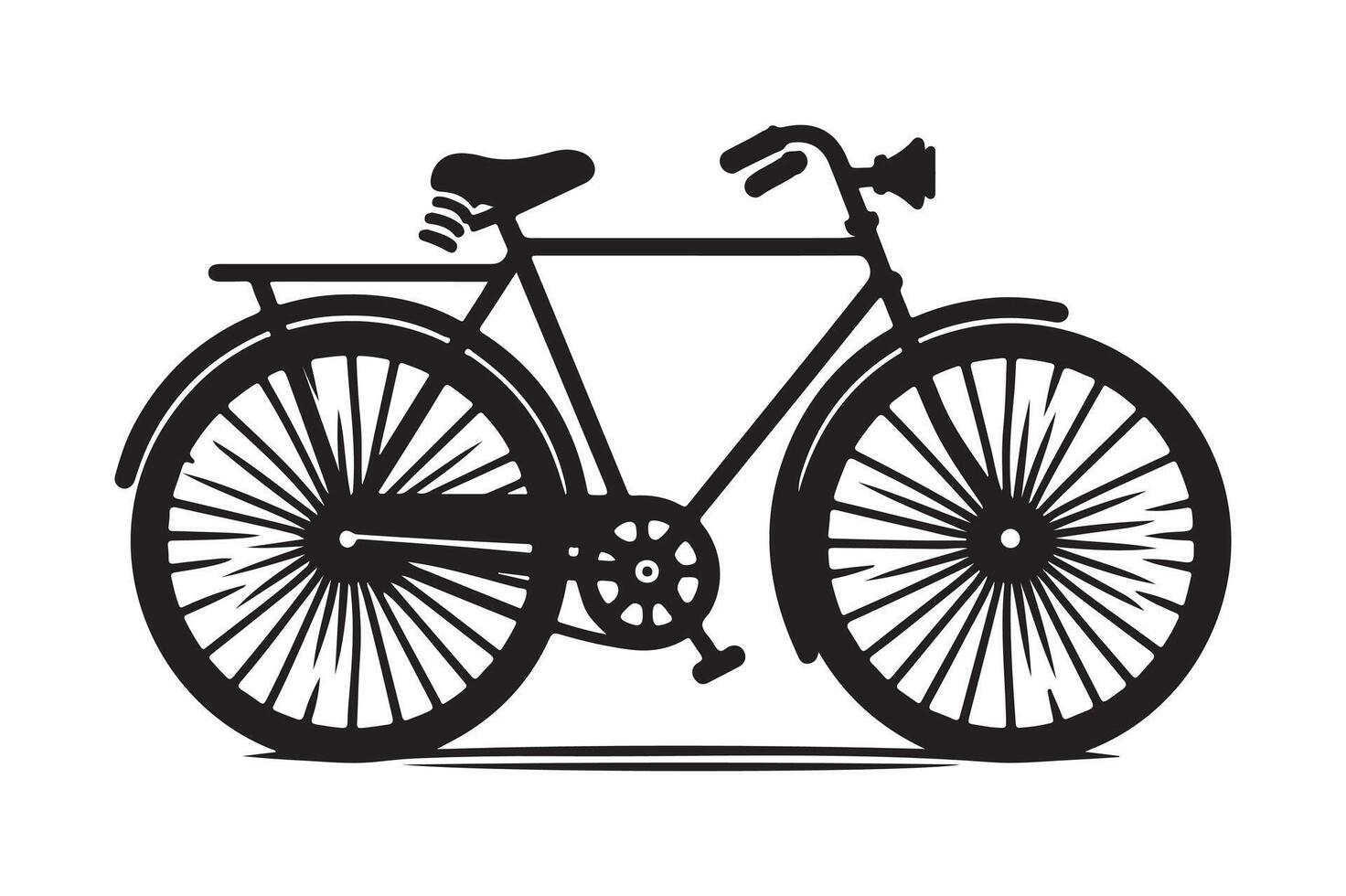 Bicycle Silhouette Vectors for Cycling Event Posters and Flyers