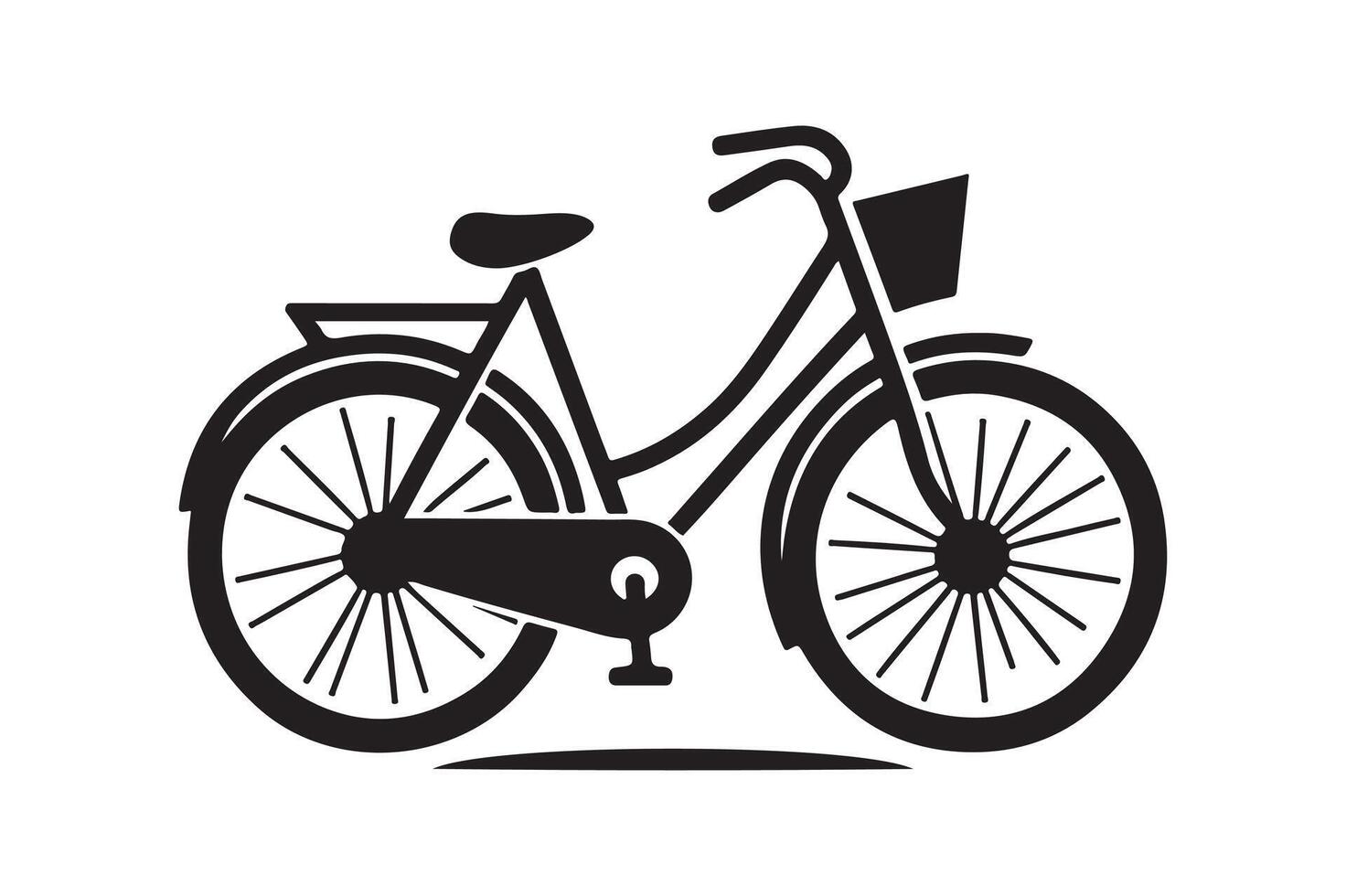 Bicycle Silhouette Vectors for Event Promotions and Branding