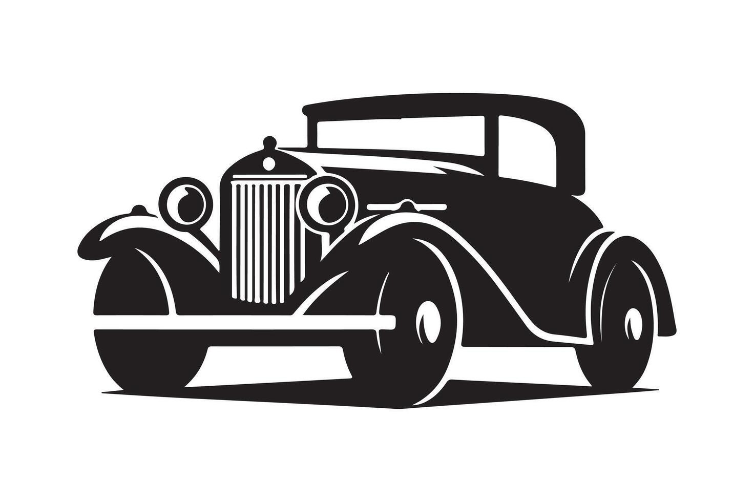 Download Custom Vintage Car Silhouettes for Classic Auto Projects vector