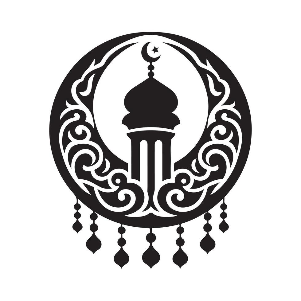 High-Resolution Islamic Silhouette Vectors for Digital Art and Websites