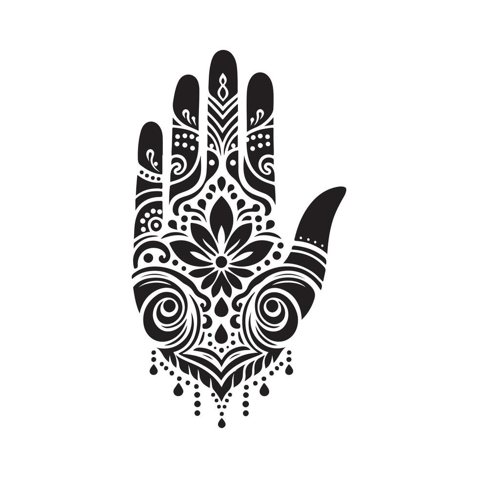 Mehendi Silhouette Vectors Designs for Invitations and Event Branding