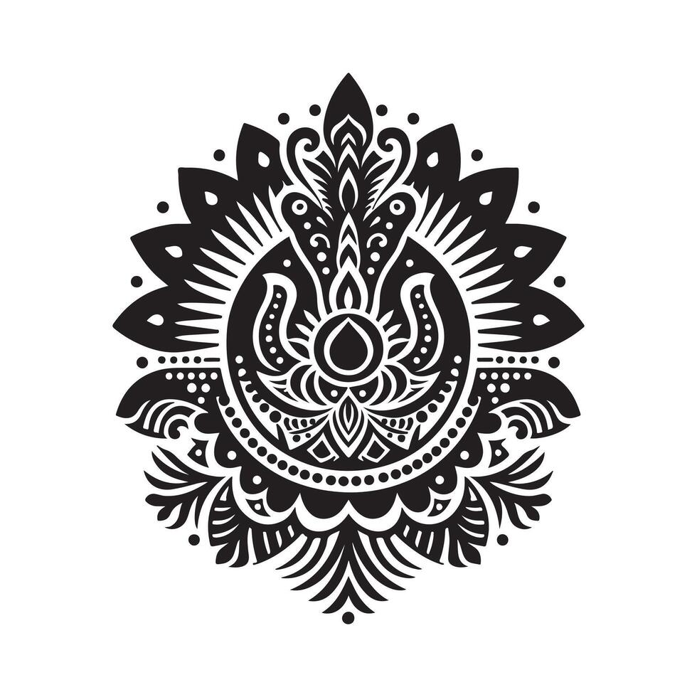 Mehendi Silhouette Vectors Perfect for Traditional and Cultural Designs