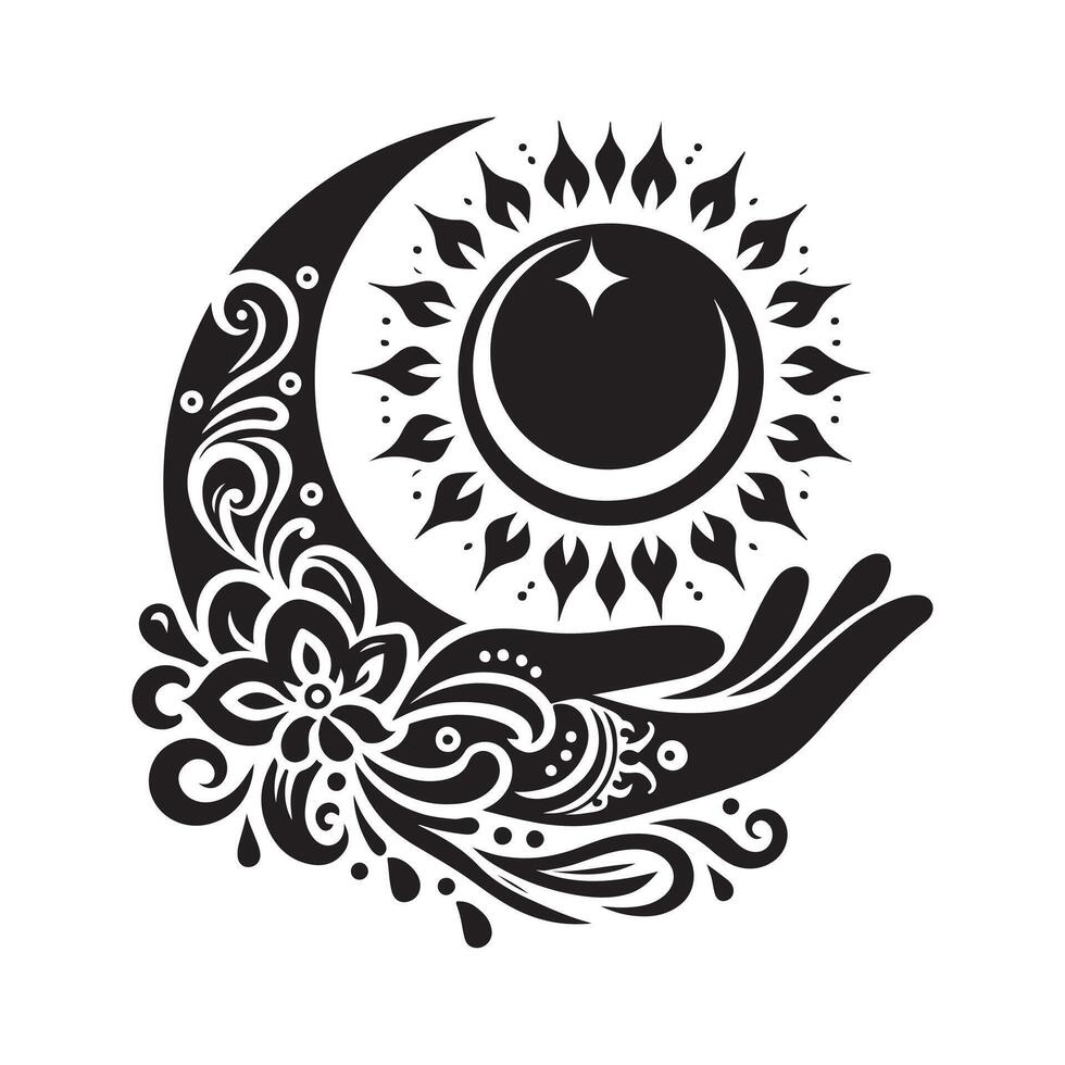 Download High-Quality Mehendi Silhouette Vectors for Wedding Projects