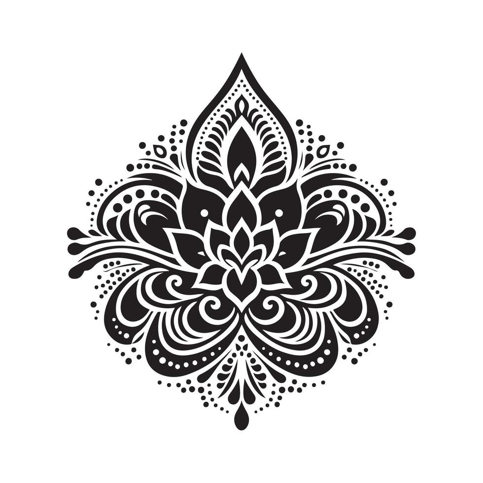 High-Resolution Mehendi Silhouette Vectors for Custom Prints and Gifts