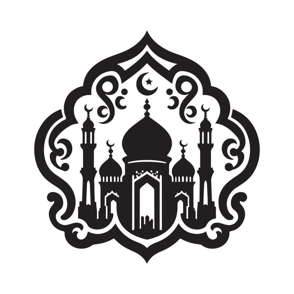 Premium Islamic Silhouette Vectors for Posters, Flyers, and Cards