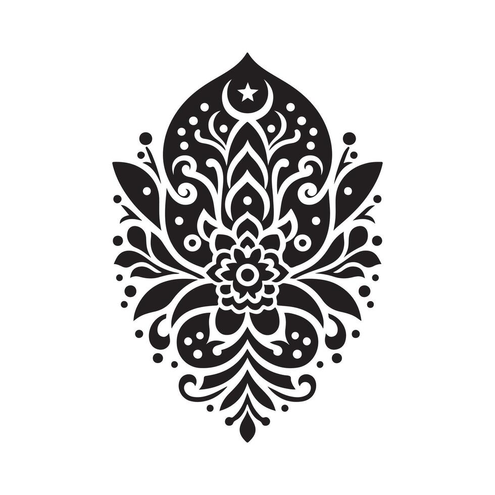 Premium Mehendi Silhouette Vectors for Bridal and Henna Art