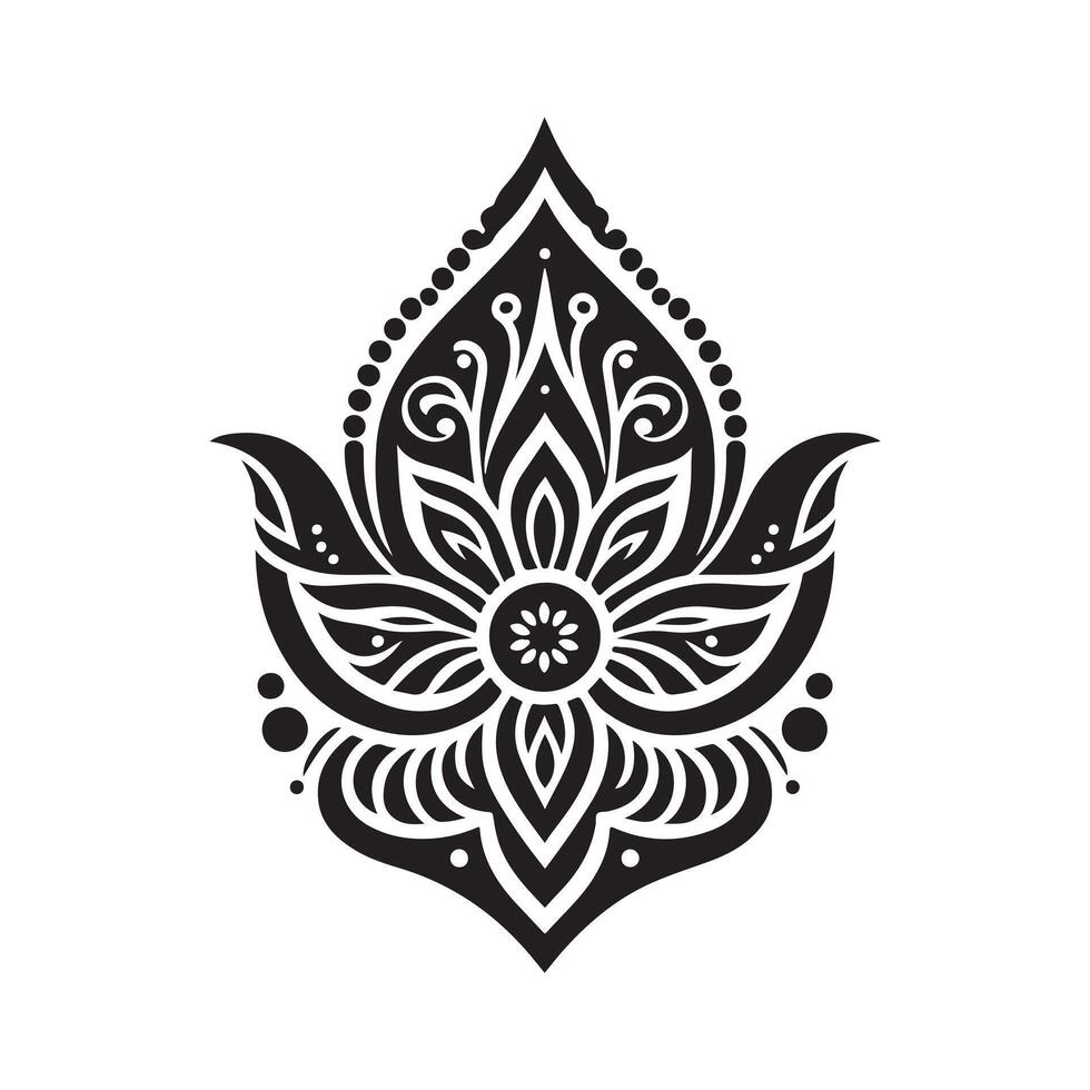 Mehendi Silhouette Vectors for Custom Wedding Invitations and Cards