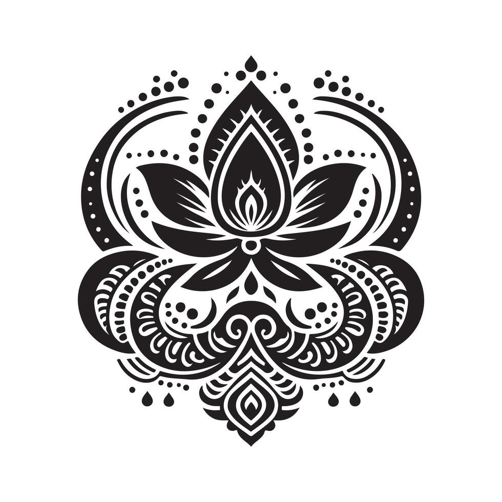 High-Resolution Mehendi Silhouette Vectors for Professional Projects