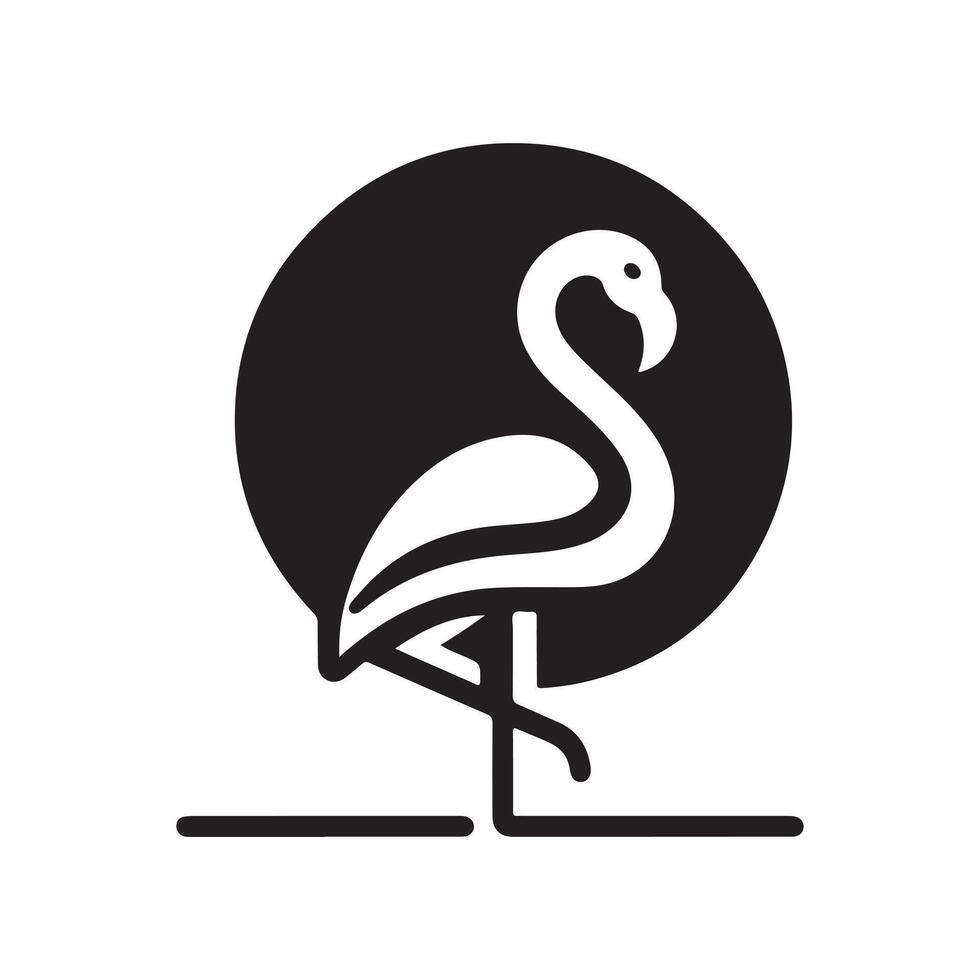 Flamingo Silhouette Vectors for Eco-Friendly and Sustainable Projects