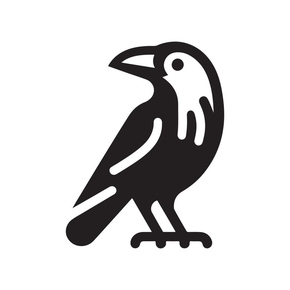 Jackdaw Silhouette Vectors for Bird-Themed Wedding Invitations