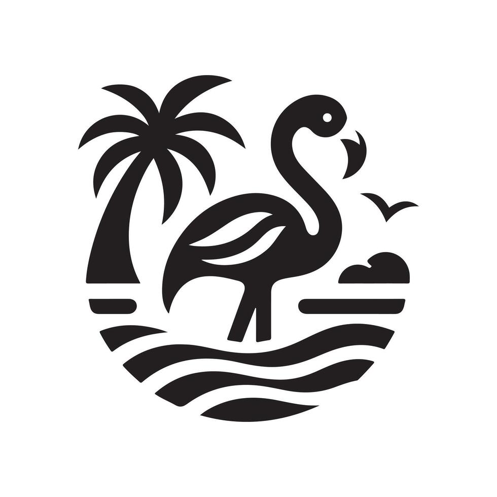 Versatile Flamingo Silhouette Vectors for Print and Digital Media