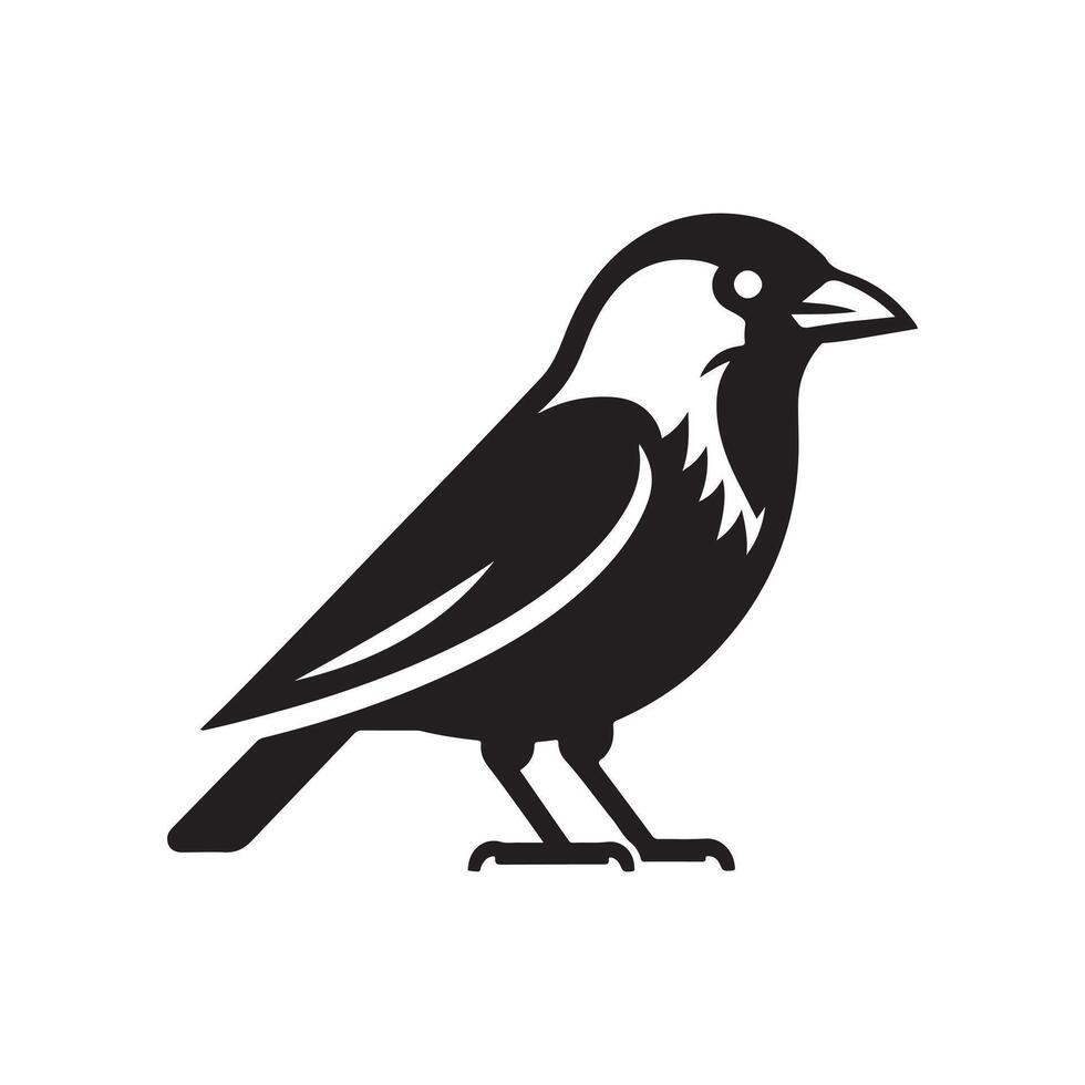 Jackdaw Silhouette Vectors for Graphic Designers and Creatives