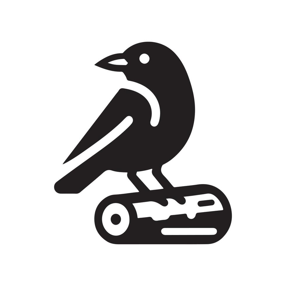Jackdaw Silhouette Vectors for Packaging, Labels, and Branding
